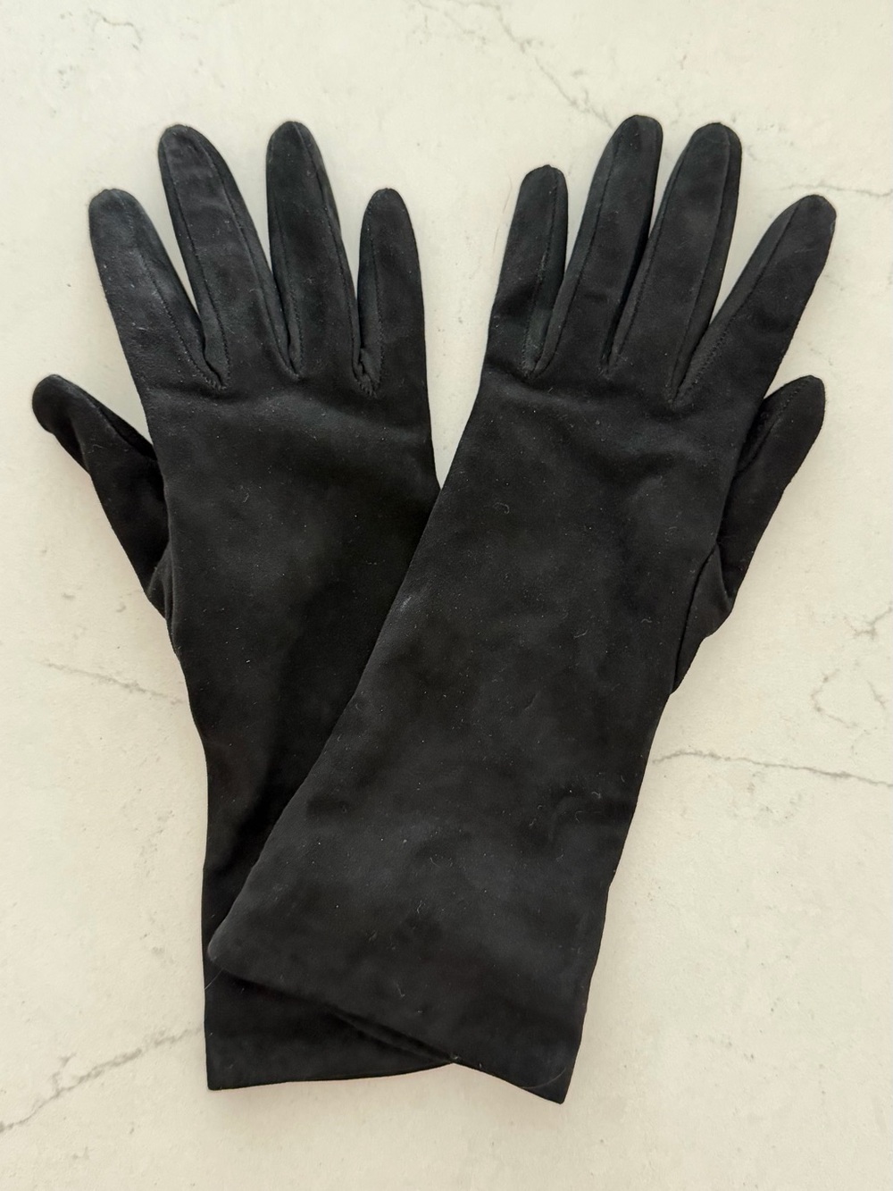 Genuine Suede/Leather Long Suede Gloves
